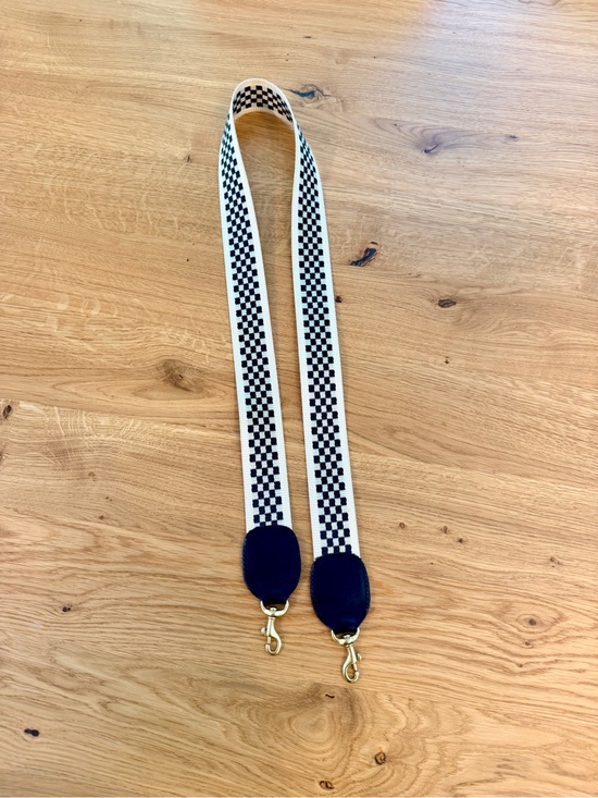 Clare V Handbags - Clare V Checkerboard Black and Cream crossbody Bag Strap